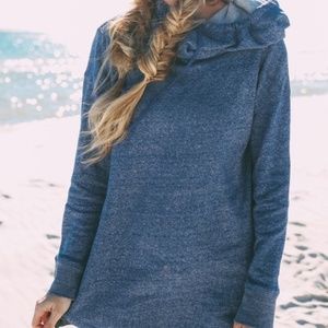 Mossimo Blue Oversized Sweater Sweatshirt Medium